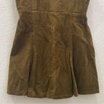 Urban Outfitters UO Kensie Corduroy Army Green LaceUp Back Fit N Flare Dress M Photo 9