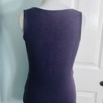 Willi Smith Solid Purple Ribbed Sleeveless Knit Tank Top Size Small Photo 6