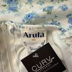 Arula White & Light Blue Floral Mini Dress Photo 4