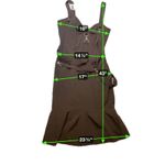 Moschino  Jeans Black Strappy Buckle Midi Dress Fishtail Hem Photo 2