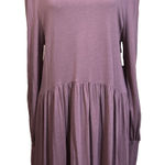 Peruvian Connection  Nicole Tunic Dress Pima Cotton Blend Rum Raisin Medium Photo 0