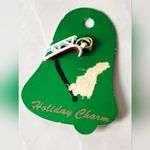 Vintage Xmas Christmas Holiday Charms Red White Sled Charm Photo 1