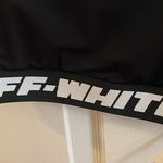 Off-White NWT Black and White Logo Nylon Sport Bra Size 40 Photo 5