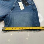 Forever 21 NWT Jean Shorts 26 Womens Curved 90s High Rise Raw Hem Faded Light Photo 6