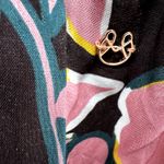 Maaji Dress Floral Tiered Mini Smocked A Line Cami Tie Strap Black Small NWT Photo 1