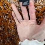 American Eagle  Outfitters Floral Smocked Blouse - Brown Photo 2