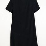 Jessica Howard Vintage Black Faux Suede Shift Dress Size 12 Photo 0