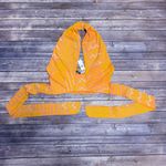 Eva Franco Anthropologie Citrus Orange Pink Knit Halter Wrap Crop Top Large New Photo 7