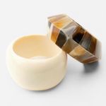 ZARA Rigid Maxi Pack Chunky Bracelet Acacia Wood Resin SOLD OUT - Set B Photo 1