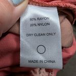 Trovata Birds of Paradis Great Pink Crushed Velvet Ruffle Trim Jumpsuit M Size M Photo 4