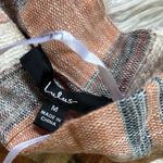 New Lulus double V neck tie back cover up dress dusty orange/blue/white Medium Orange Photo 4