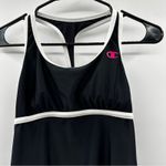 Champion  Swim Black & White‎ Sleeveless Racerback Scoop Neck Swimsuit Top Size S Photo 1