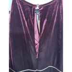 OLEG CASSINI Velvet Gown Sheath Dress Wine Embellished Keyhole Size18 Sleeveless Size 18 Photo 4