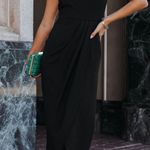 VICI  | Aglow Strapless Draped Midi Dress Photo 5