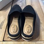 Me Too  Black Mesh Mule Wedge Heel Cushioned B19B Photo 3