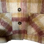 Cyrus Brown & Tan Madras Plaid Button Front Collared Sweater Jacket Women Sz M Photo 6