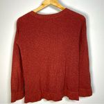 American Eagle  Red Lace Up Knit Sweater Jegging Fit Oversized Gorpcore Western Photo 3
