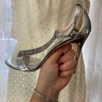 Ted Baker silver and silver embellished high heel sandals 39/8.5 Photo 2