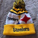 Like New Unisex New Era PittsburghSteelers PomPom NFL Beanie Black and Yellow Photo 0