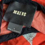 Anthropologie Maeve  Printmaker Hat novelty top size 4 Photo 5