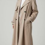 Snidel Beige Khaki Nude Trench Coat/Rain Coat Double Photo 0