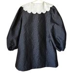 Mable Adara Peter Pan Collar Mini Dress NWT Size Small Black Photo 1