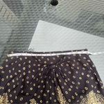 Anthropologie Hei Hei shorts linen blend with elastic back & draping in front M Black Size M Photo 7