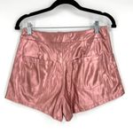 by the way. Hazel Hot Short Pink Metallic Shorts Faux Leather Size Small Concert Photo 4