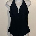 Old Navy Women’s all black halter & v neck top bathing suit size large Photo 0