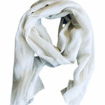 Kathie Lee Collection Kathie Lee white stripe made in Italy tea scarf Photo 0