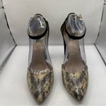 Ella Moss  pump heel snake skin women’s size 9M EUC suede Photo 4