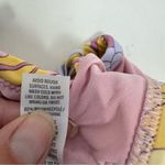 Aerie Bandeau Cut Out Bikini Top Dainty Bow Floral Retro Purple Pink Size S Photo 8