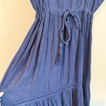 SILVIA SUAREZ Embroidery flowy Linen Blend Máximo Dress/ Cover Up Size M 1920 Red Size M Photo 7