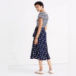 Madewell Navy Floral Skirt Photo 3