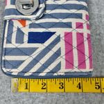 Vera Bradley Women's RFID Wallet Geometric Multicolor Quilted Fabric Photo 9