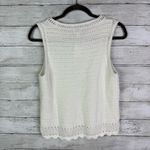 J Crew Crochet Sweater Tank White Size Medium Photo 3