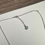 Swavorski Swarovski Crystal Sweet Blossom Pink Blue Aurora Borealis Necklace Silver Tone Photo 7