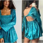 Free People NEW Bali Tightrope Romper In Turquoise Combo, S Photo 2
