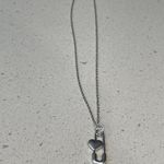 Handmade Vintage Gothic Heart Pin Necklace - Antique Punk Heart Pin necklace Photo 2