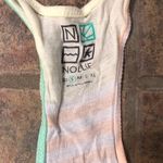 Billie Small Pastel Striped Racerback Tanktop Green Photo 2