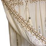 Topshop Kate Moss for  'Folk' Smocked Dress Size 8 Viscose Cotton Bohi Sequins‎ Photo 6