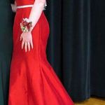 Jovani Red Mermaid Off The Shoulders Prom dress Photo 0