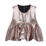 ZARA Gold Crop Top(Size Medium) Photo 0