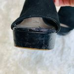 Guess Black Suede Leather Platform Heels Wrap Ankle Sz 40 Sz US 9 Photo 5