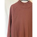 The North Face Women's Sz Large Chabot Waffle Knit Mock Neck Pink Top Photo 1