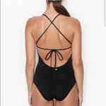 Victoria's Secret Negril Plunge One Piece Black Sexy VNeck Bathing Suit Small Photo 1