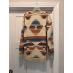 Royce  Ladies Reversed Aztec Print Beige Poncho Shirt RDG65WR9SLD-BGE Size XL Photo 3