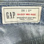 Gap  Mid Rise Ultra Soft Wide Leg Baggy Jeans Light Wash Indigo Size 26 2P Photo 7