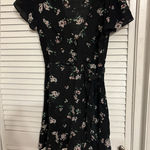Abercrombie & Fitch floral ruffle wrap dress mini medium Photo 0