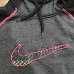 Nike women’s Black and Dark Gray Sweater with Pink Accents Photo 3